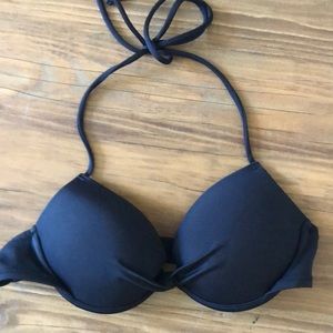 Victoria secret padded black swimsuit top (34A)
